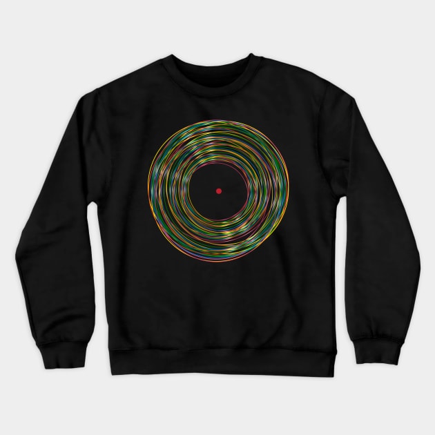 Vinyl Records Crewneck Sweatshirt by All-About-Words